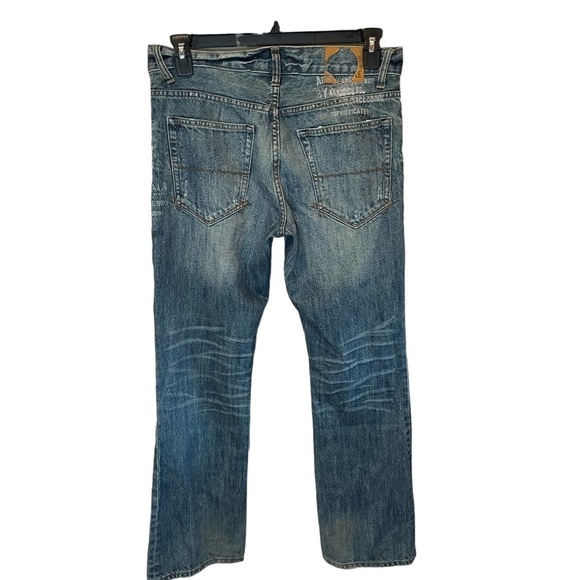 Aeropostale Driggs Slim Boot Distressed Men 31X30 Denim Blue Jeans - Picture 2 of 7